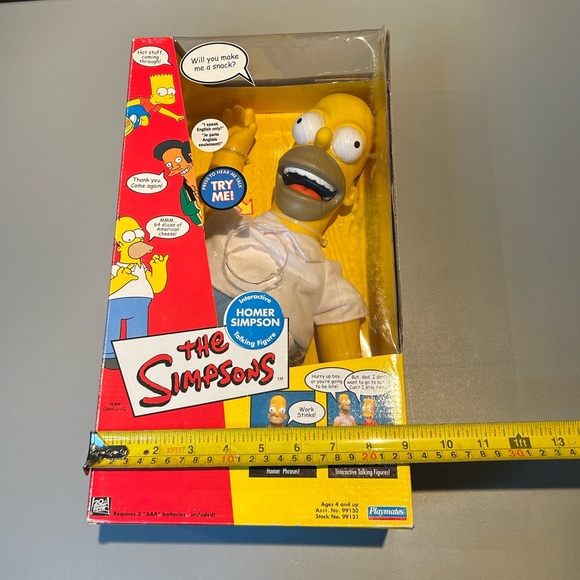 The Simpsons Homer Talking Doll Playmates 2000 Y2K Rare Collectible - Picture 6 of 15